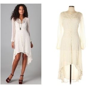 🌻FREE PEOPLE I Sheer Embroidered Dress